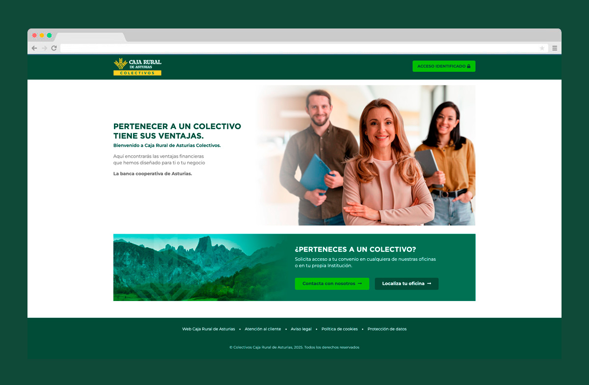 Imagen adicional 5 del proyecto Caja Rural Asturias Colectivos