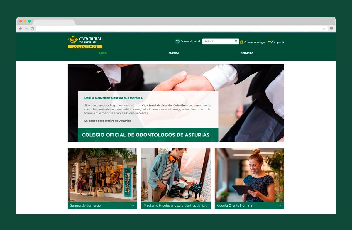 Imagen adicional 2 del proyecto Caja Rural Asturias Colectivos