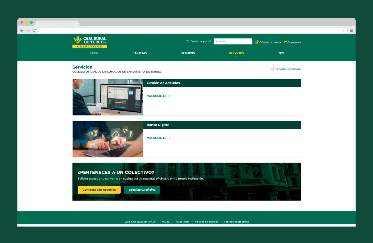 Imagen adicional 5 del proyecto Caja Rural de Teruel Colectivos
