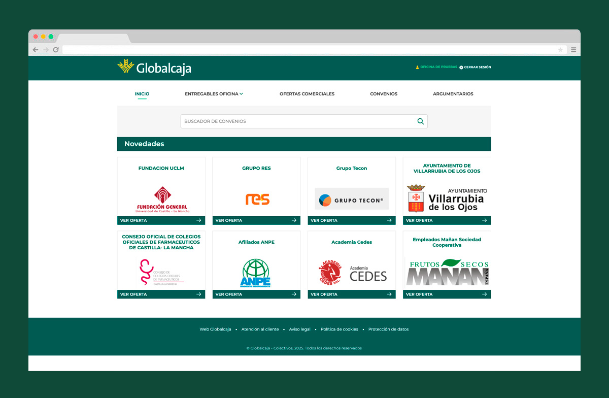 Imagen adicional 3 del proyecto Globalcaja Colectivos