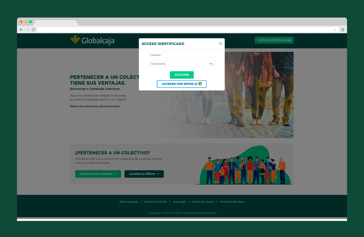 Imagen adicional 2 del proyecto Globalcaja Colectivos