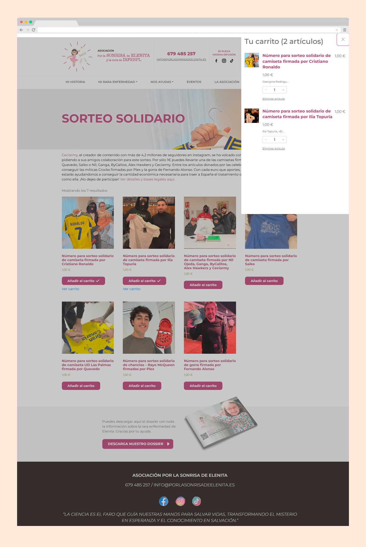 Imagen adicional 2 del proyecto Rifa Solidaria - Por la sonrisa de Elenita