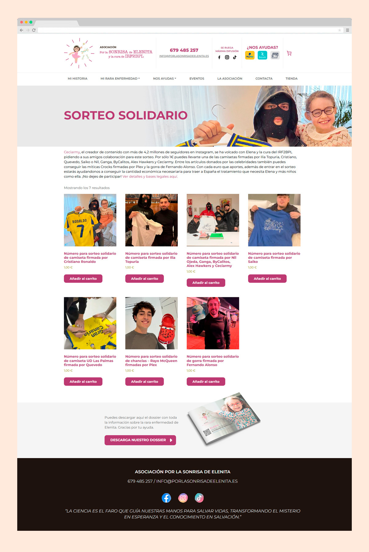 Imagen adicional 1 del proyecto Rifa Solidaria - Por la sonrisa de Elenita