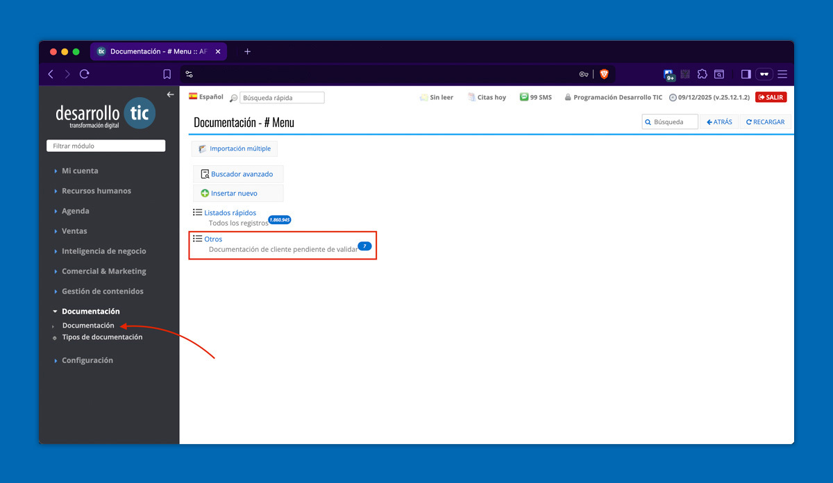 Imagen adicional 2 del proyecto  Sistema de sincronización de documentos Extranet-CRM-ERP