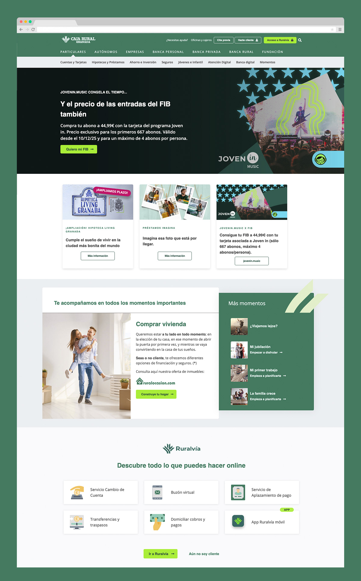 Imagen adicional 1 del proyecto Mantenimiento web y soporte digital para Caja Rural Granada